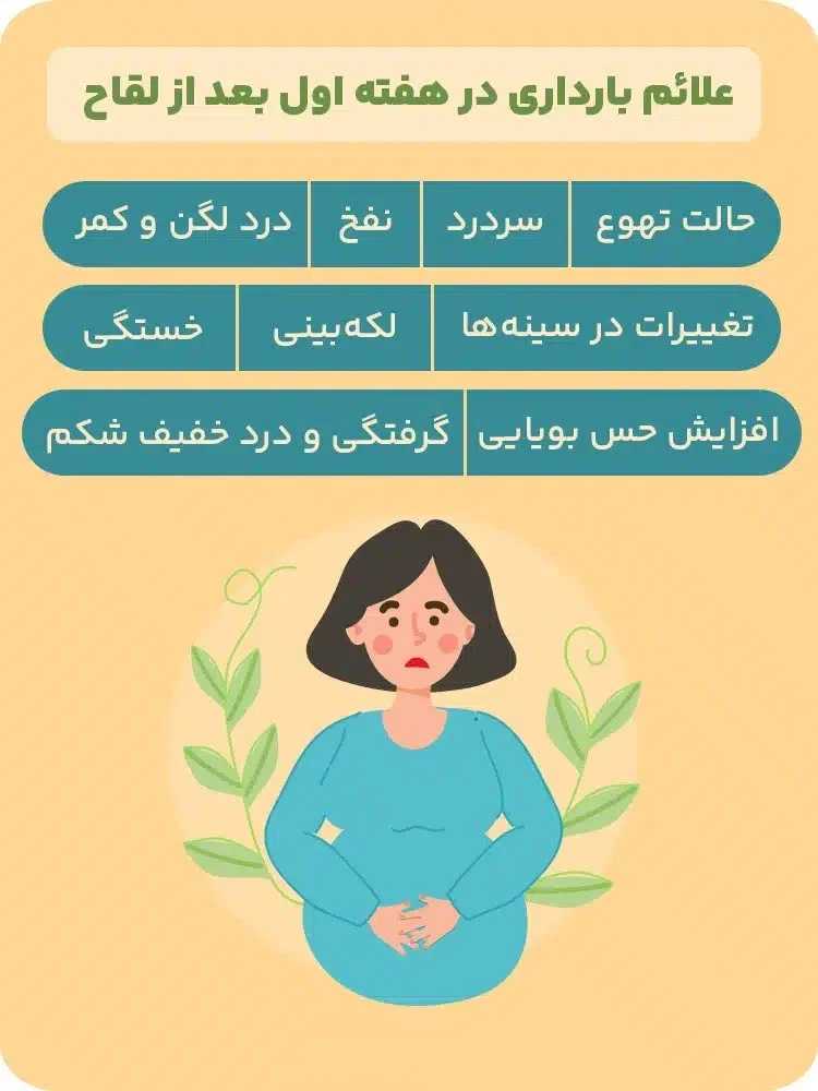 علائم بارداری پسر در هفته اول بعد از لقاح
