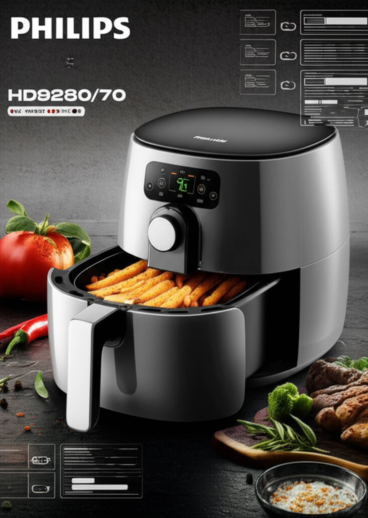 نقد و بررسی سرخ کن بدون روغن فیلیپس HD9280/70 | راهنمای خرید